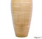 Uniquewise 17" Bamboo Cylinder Flower Vase Modern Decor Piece for Pampas Grass Dried Flowers & Other Fillers Ideal Table and floor Centerpiece or Accent for Fireplace Shelf Mantel or Entryway Console